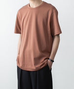 画像をギャラリービューアに読み込む, ATTACHMENT アタッチメントのCOTTON DOUBLE FACE SLIM FIT S/S TEE - BROWNの公式通販サイトsession福岡セレクトショップ
