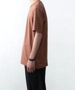 画像をギャラリービューアに読み込む, ATTACHMENT アタッチメントのCOTTON DOUBLE FACE SLIM FIT S/S TEE - BROWNの公式通販サイトsession福岡セレクトショップ
