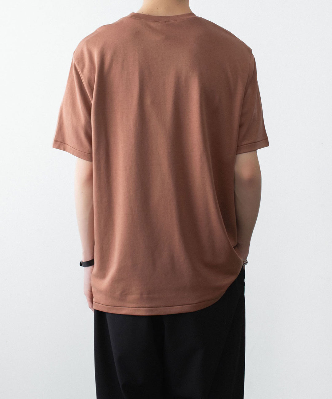 ATTACHMENT アタッチメントのCOTTON DOUBLE FACE SLIM FIT S/S TEE - BROWNの公式通販サイトsession福岡セレクトショップ