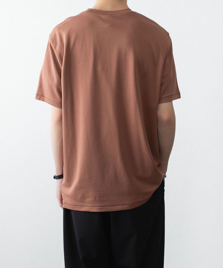ATTACHMENT アタッチメントのCOTTON DOUBLE FACE SLIM FIT S/S TEE - BROWNの公式通販サイトsession福岡セレクトショップ
