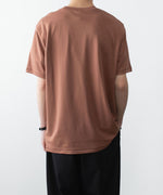 画像をギャラリービューアに読み込む, ATTACHMENT アタッチメントのCOTTON DOUBLE FACE SLIM FIT S/S TEE - BROWNの公式通販サイトsession福岡セレクトショップ
