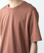 画像をギャラリービューアに読み込む, ATTACHMENT アタッチメントのCOTTON DOUBLE FACE SLIM FIT S/S TEE - BROWNの公式通販サイトsession福岡セレクトショップ
