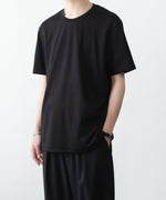 画像をギャラリービューアに読み込む, ATTACHMENT アタッチメントのCOTTON DOUBLE FACE SLIM FIT S/S TEE - BLACKの公式通販サイトsession福岡セレクトショップ
