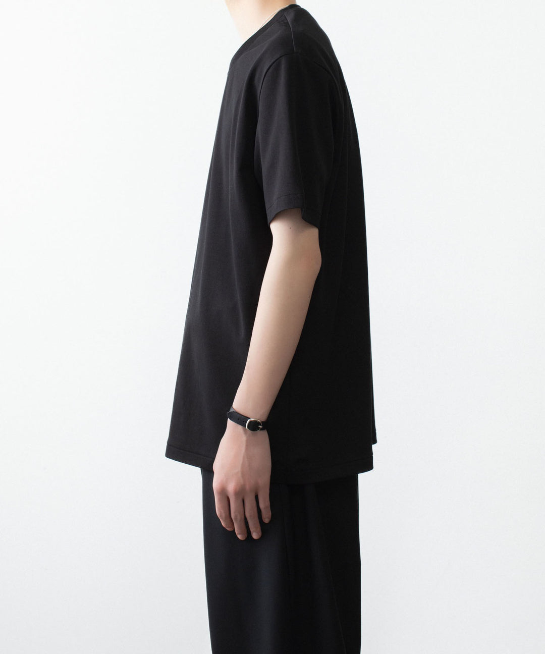 ATTACHMENT アタッチメントのCOTTON DOUBLE FACE SLIM FIT S/S TEE - BLACKの公式通販サイトsession福岡セレクトショップ
