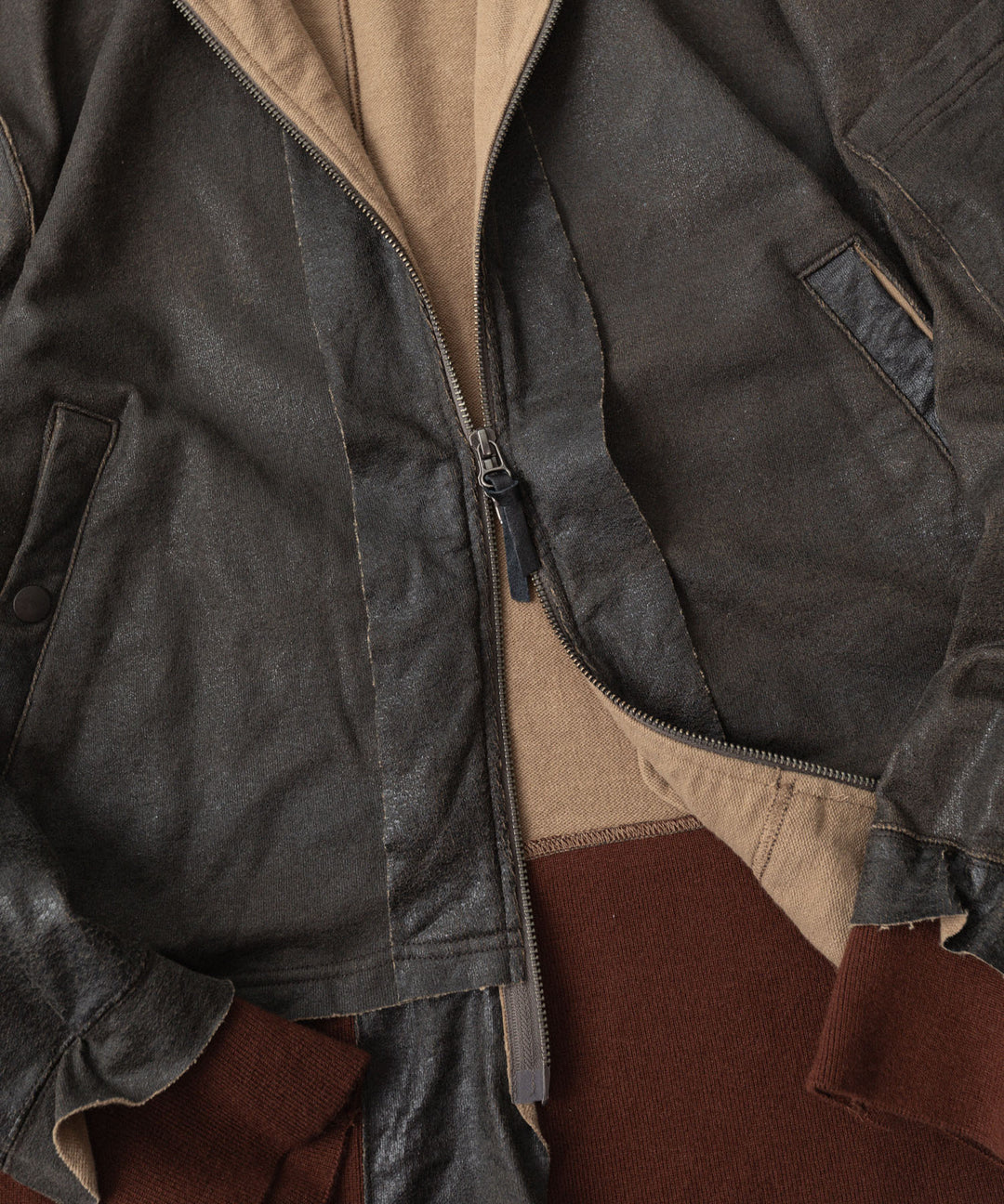 ANTHEM Aアンセムエー のCRACK TERRY MILITARY BLOUSON - BROWNの公式通販サイトsession福岡セレクトショップ