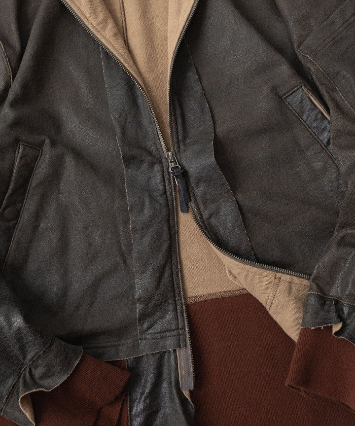 ANTHEM Aアンセムエー のCRACK TERRY MILITARY BLOUSON - BROWNの公式通販サイトsession福岡セレクトショップ