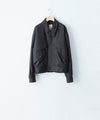 【ANTHEM A】WOOL CASHMERE POPLIN MELTON POCKET BLOUSON - CHARCOAL