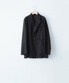 【ANTHEM A】WOOL CASHMERE POPLIN MELTON JACKET - BLACK