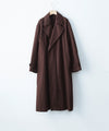 【ANTHEM A】LAYERED WATERPROOF COTTON OVER COAT - BURGUNDY