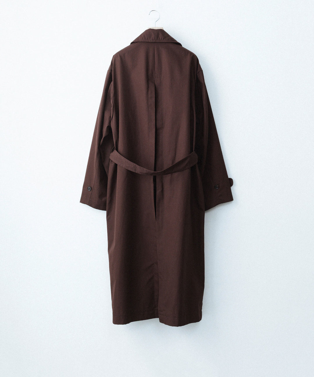 【ANTHEM A】LAYERED WATERPROOF COTTON OVER COAT - BURGUNDY