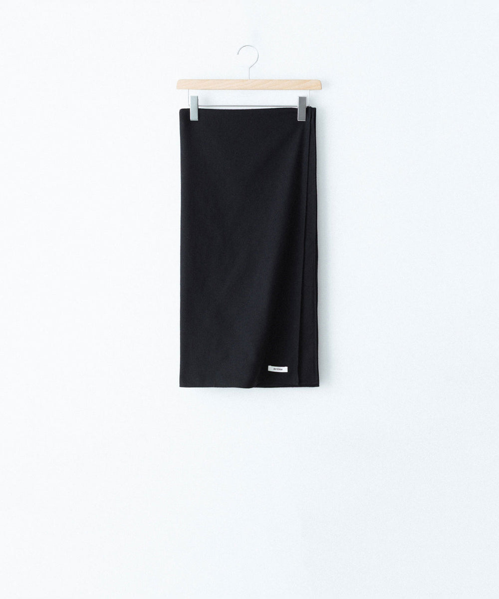 INTÉRIM - インテリムのSILK NOIL SQUARE CLOTH STOLEのBLACK公式通販サイトsession福岡セレクトショップ