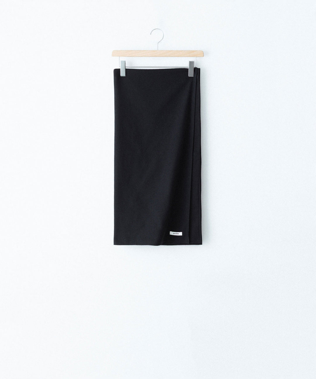 INTÉRIM - インテリムのSILK NOIL SQUARE CLOTH STOLEのBLACK公式通販サイトsession福岡セレクトショップ
