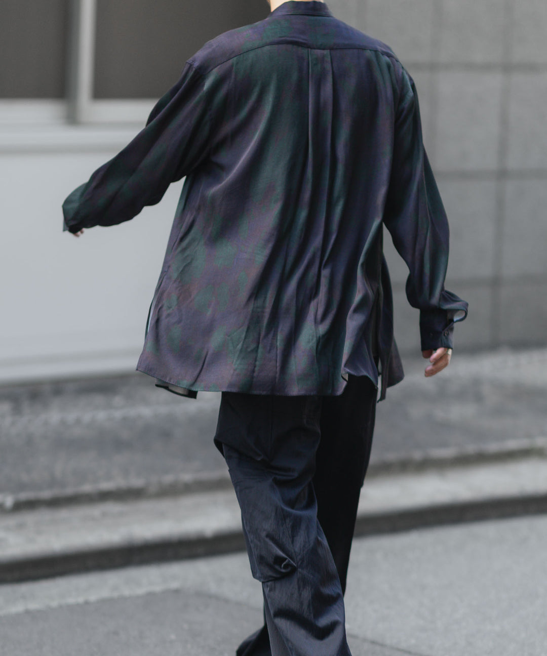 ANTHEM A-アンセムエーのLAYER PATTERN PRINTED SHIRTのFOG NAVY 公式通販サイトsession福岡セレクトショップ