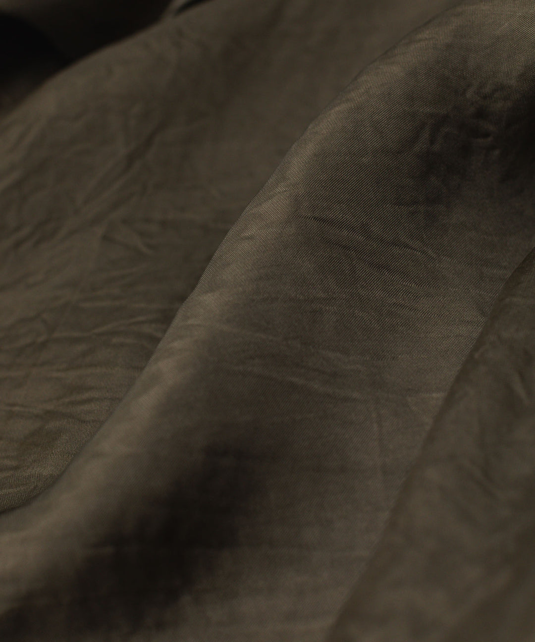 ANTHEM A-アンセムエーのPIGMENT CUPRO OPEN COLLAR SHIRTのKHAKI 公式通販サイトsession福岡セレクトショップ