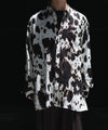 【ANTHEM A】LAYER PATTERN PRINTED SHIRT - FOG WHITE