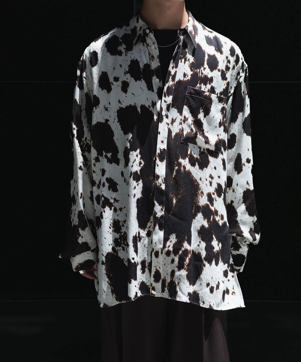 ANTHEM A-アンセムエーのLAYER PATTERN PRINTED SHIRTのFOG WHITE 公式通販サイトsession福岡セレクトショップ