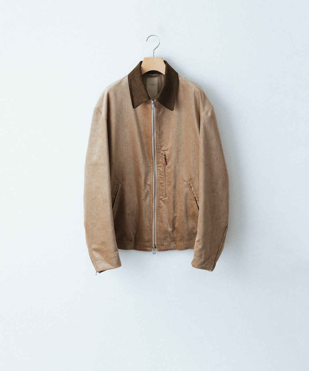ANTHEM Aアンセムエー のCOTTON VELVET MINIMAL RIDING JACKET - BEIGEの公式通販サイトsession福岡セレクトショップ