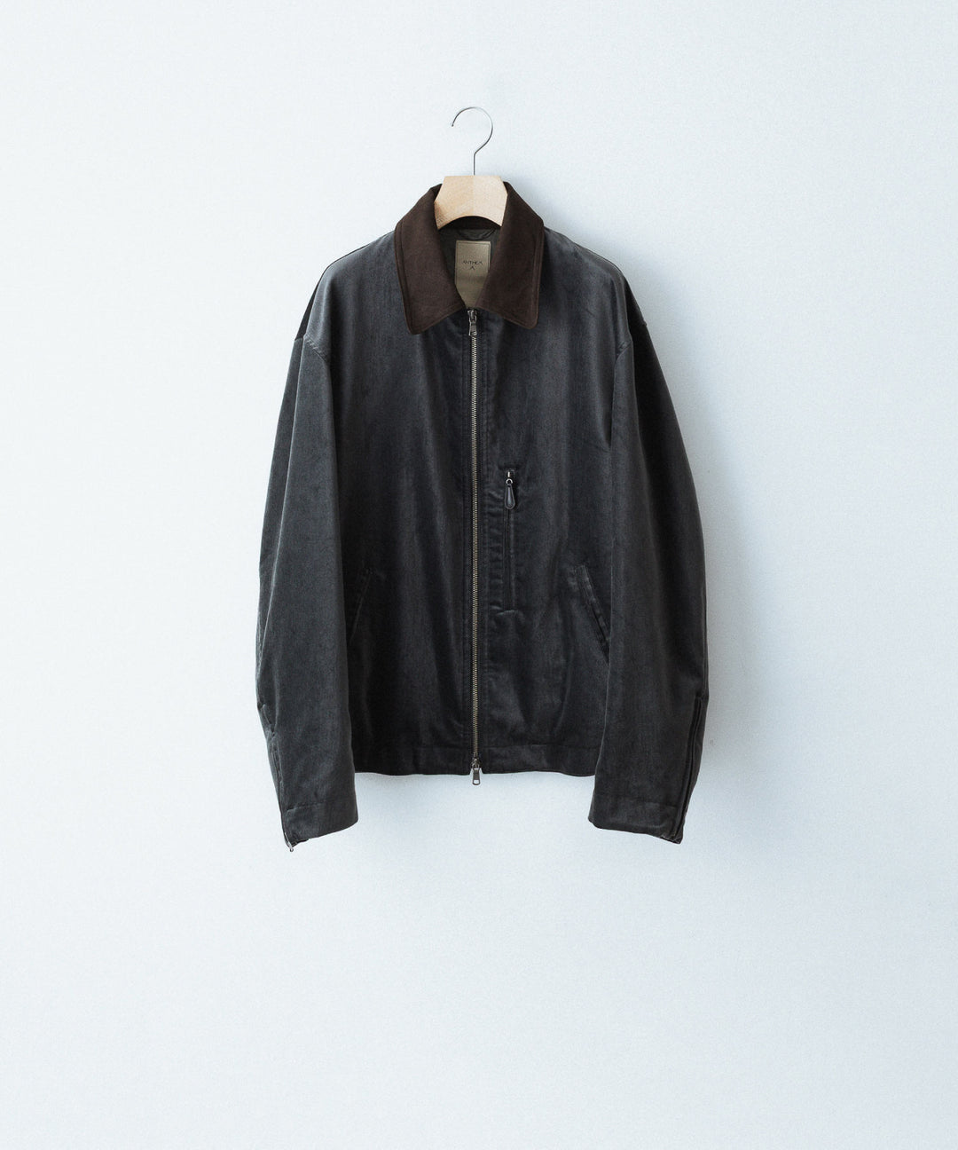 ANTHEM Aアンセムエー のCOTTON VELVET MINIMAL RIDING JACKET - CARBONの公式通販サイトsession福岡セレクトショップ