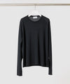 【 ATTACHMENT × JOHN SMEDLEY 】× JOHN SMEDLEY MERINO EXTRAFINE WELTED CREW NECK L/S - BLACK
