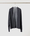 【 ATTACHMENT × JOHN SMEDLEY 】× JOHN SMEDLEY MERINO EXTRAFINE BUTTONLESS V NECK CARDIGAN - D.NAVY