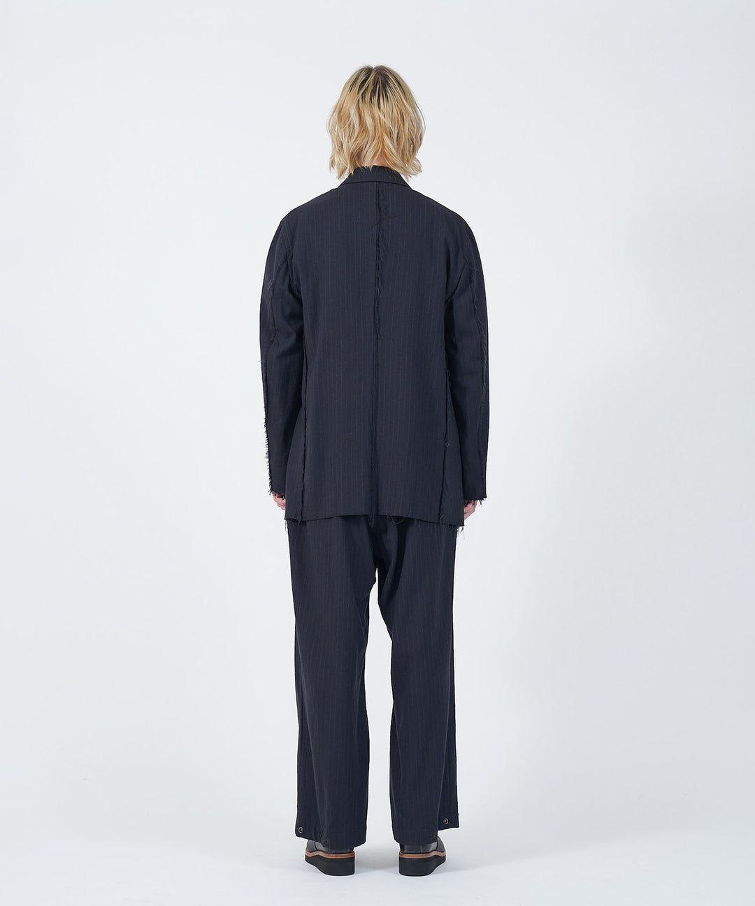  ANTHEM Aアンセムエー のBROKEN FLANNEL 2B JACKET - NAVY STRIPEの公式通販サイトsession福岡セレクトショップ