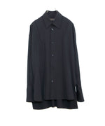 画像をギャラリービューアに読み込む,  ANTHEM Aアンセムエー のVISCOSE TWILL SHAPE LINE SHIRT - BLACKの公式通販サイトsession福岡セレクトショップ
