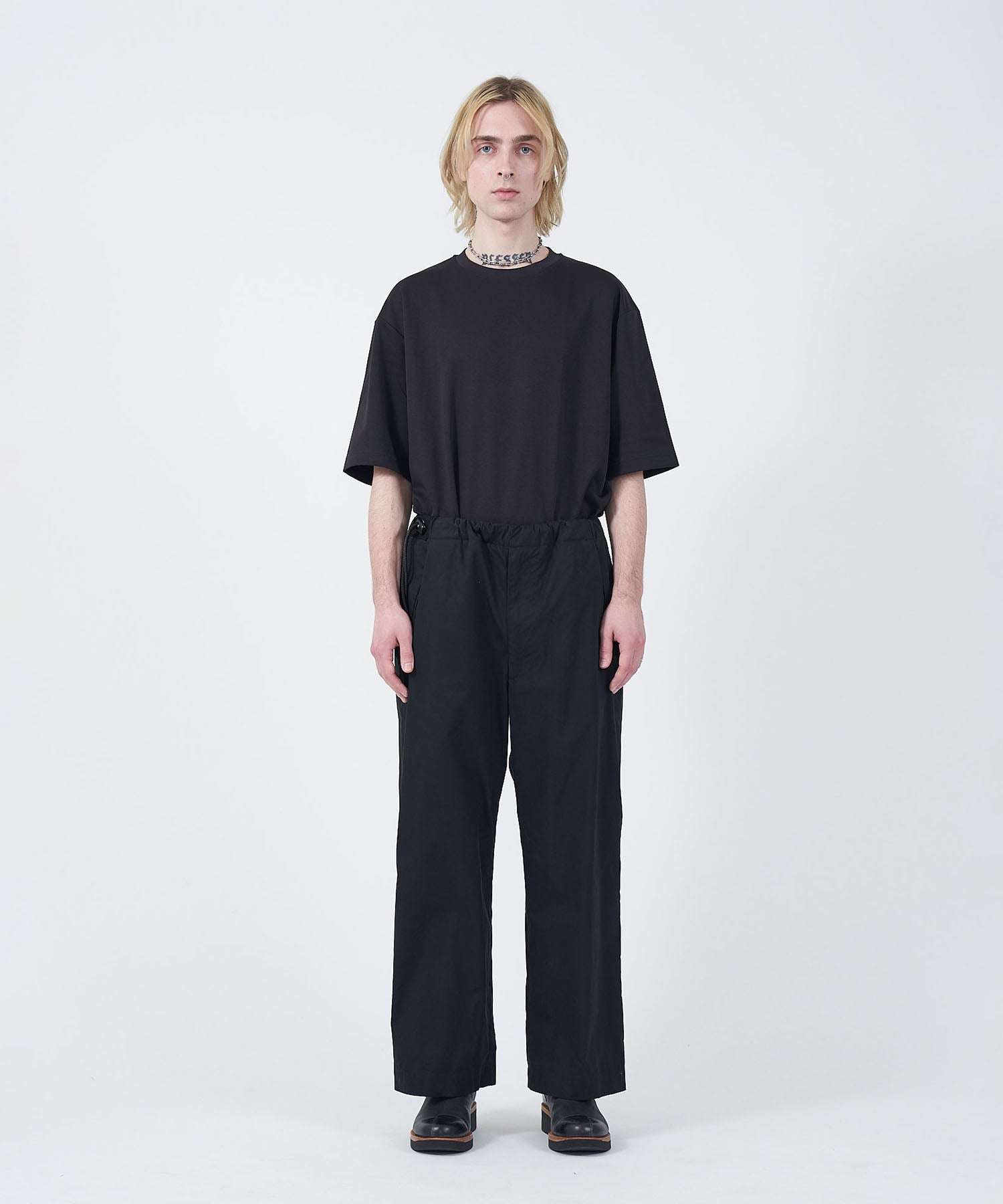  ANTHEM Aアンセムエー のCOTTON TWILL NO-BRAINER PANTS - BLACKの公式通販サイトsession福岡セレクトショップ