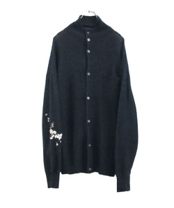  ANTHEM Aアンセムエー のHAND EMBROIDERY MOHAIR NYLON CARDIGAN - BLACKの公式通販サイトsession福岡セレクトショップ