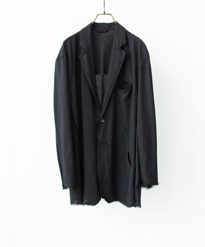  ANTHEM Aアンセムエー のWOOL RAYON TROPICAL BROKEN JACKET - BLACKの公式通販サイトsession福岡セレクトショップ