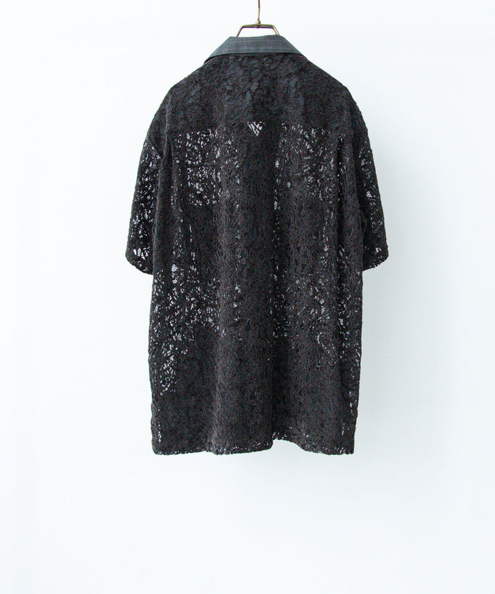  ANTHEM Aアンセムエー のCOMBINE EMBROIDERY OPEN COLLAR SHIRT - TOP GRAYの公式通販サイトsession福岡セレクトショップ