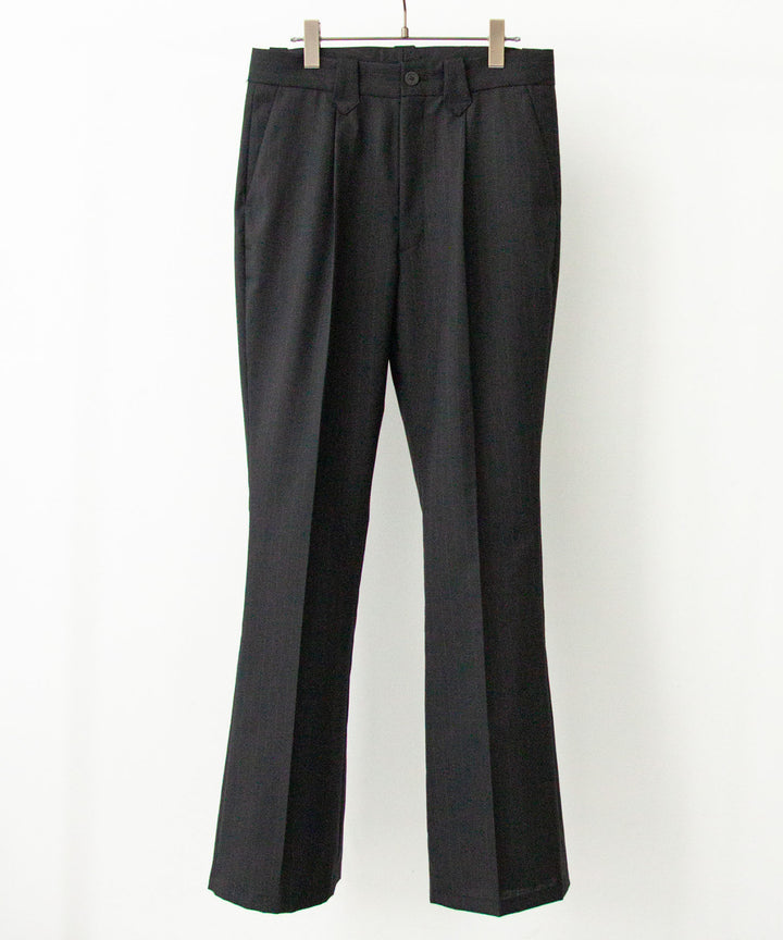 ANTHEM Aアンセムエー のWOOL STRIPE TRO FOIL WESTERN SLACKS - BLACKの公式通販サイトsession福岡セレクトショップ