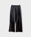 【ANTHEM A】COTTON VELVET DOUBLE PLEATS EASY TROUSERS - CARBON