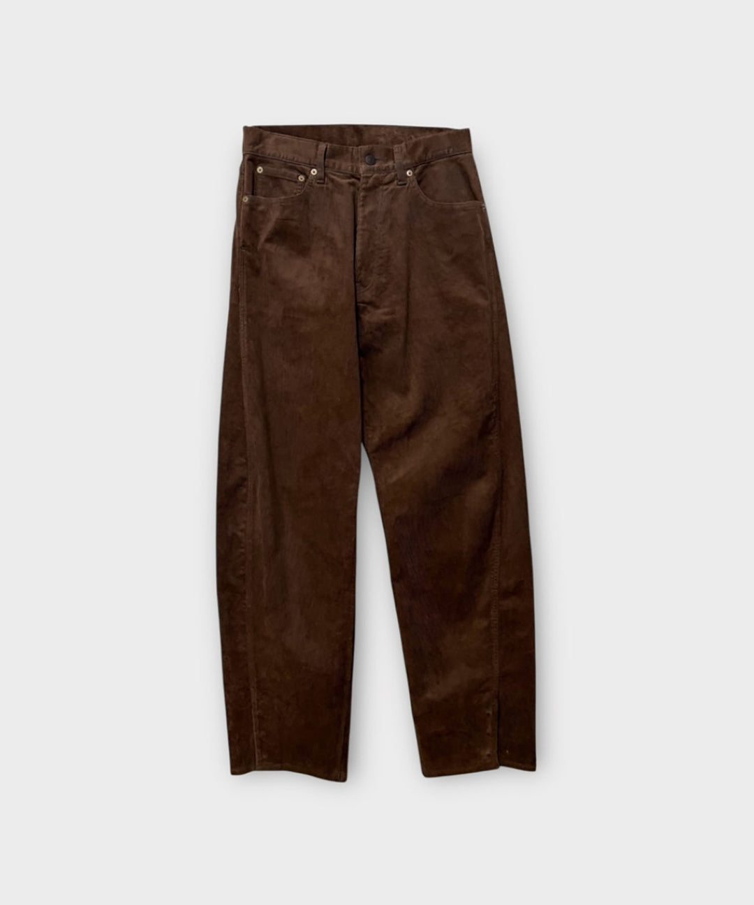 ANTHEM Aアンセムエー のTWIST LINE PARAFFIIN CORDUROY TROUSERS - BROWNの公式通販サイトsession福岡セレクトショップ