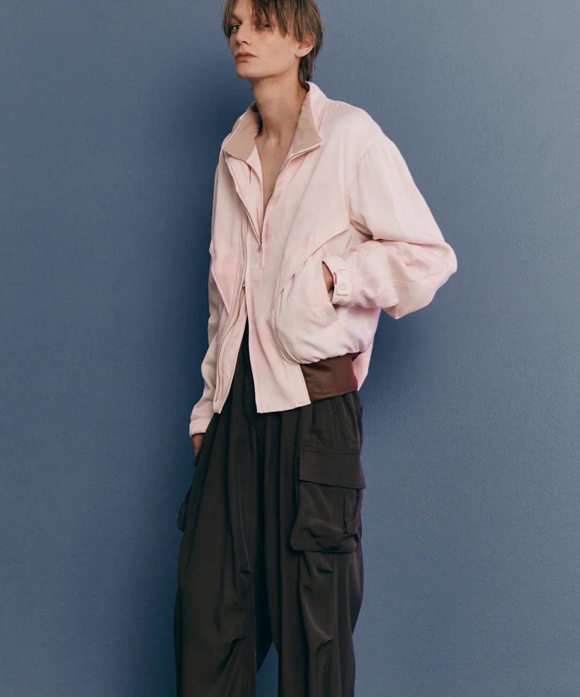 【ANTHEM A】PIGMENT AND DYE NO-BRAINER CARGO PANTS - DUSTY BROWN