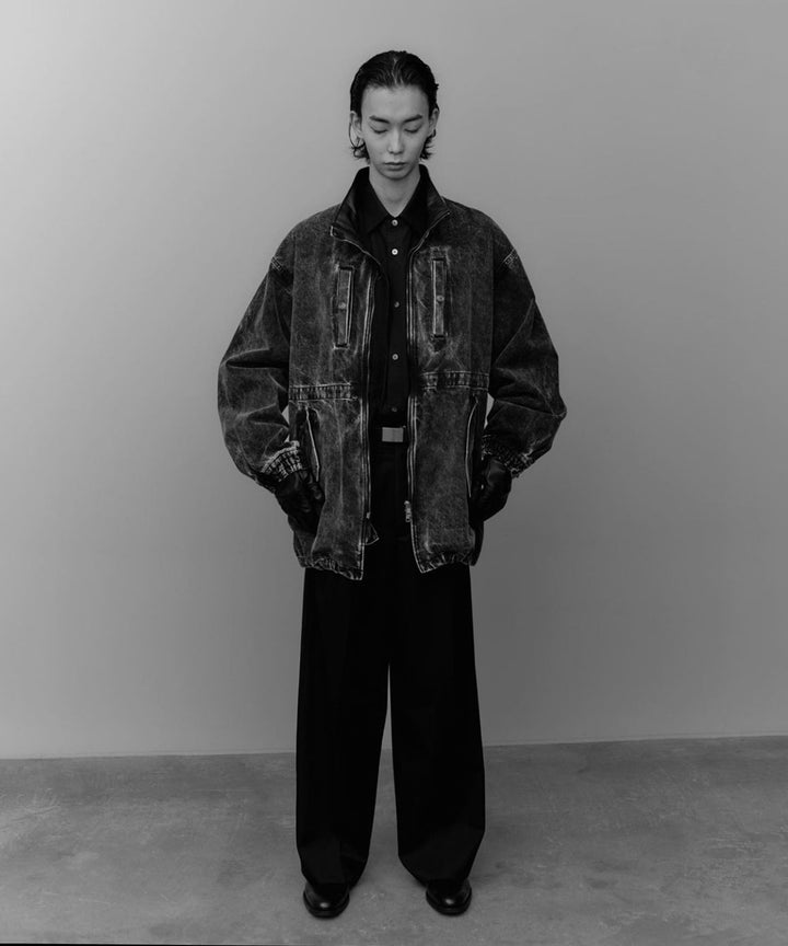 stein(シュタイン)の24SSコレクションCHEMICAL BLEACHED DENIM MODS COATのINDIGO