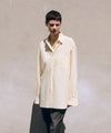 【ssstein】SUVIN COTTON OVERSIZED REGULAR COLLAR SHIRT - YELLOW