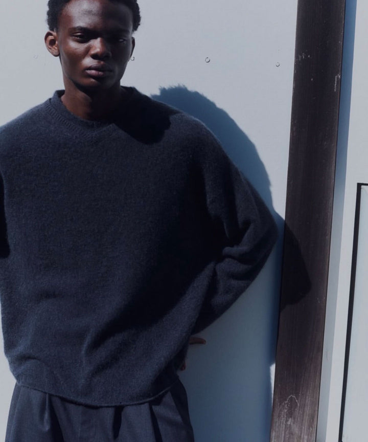 nakedgauge ネイキッドゲージのCOMFORT TOUCH DOUBLE COLLAR PULLOVERのCHARCOAL GRAY 公式通販サイトsession福岡セレクトショップ
