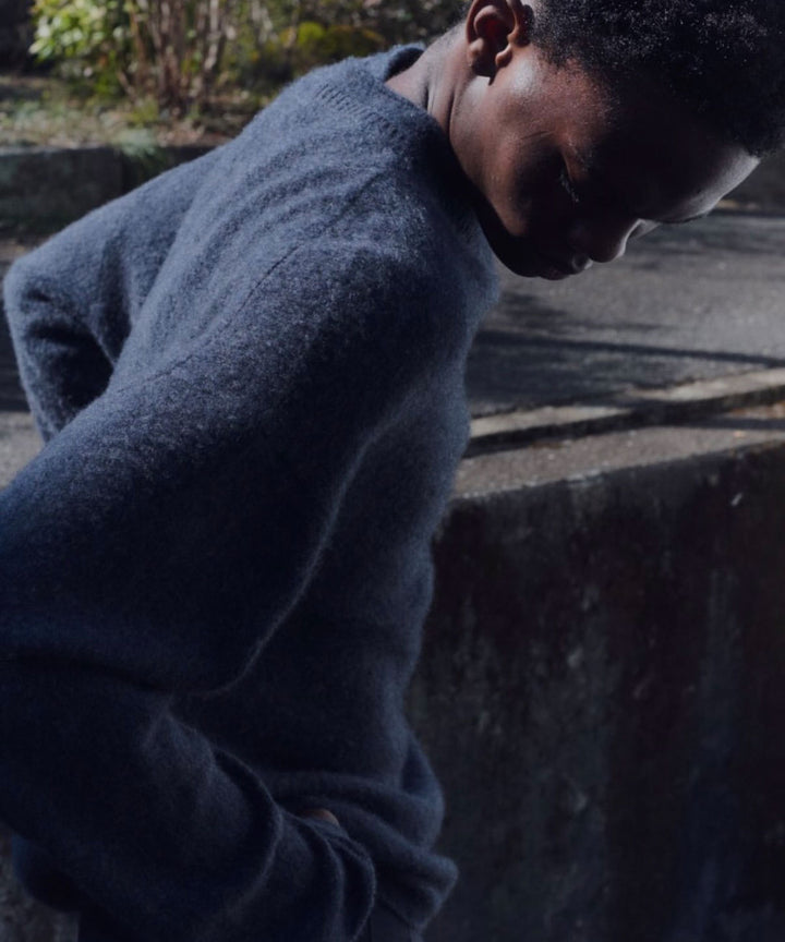 nakedgauge ネイキッドゲージのCOMFORT TOUCH DOUBLE COLLAR PULLOVERのCHARCOAL GRAY 公式通販サイトsession福岡セレクトショップ