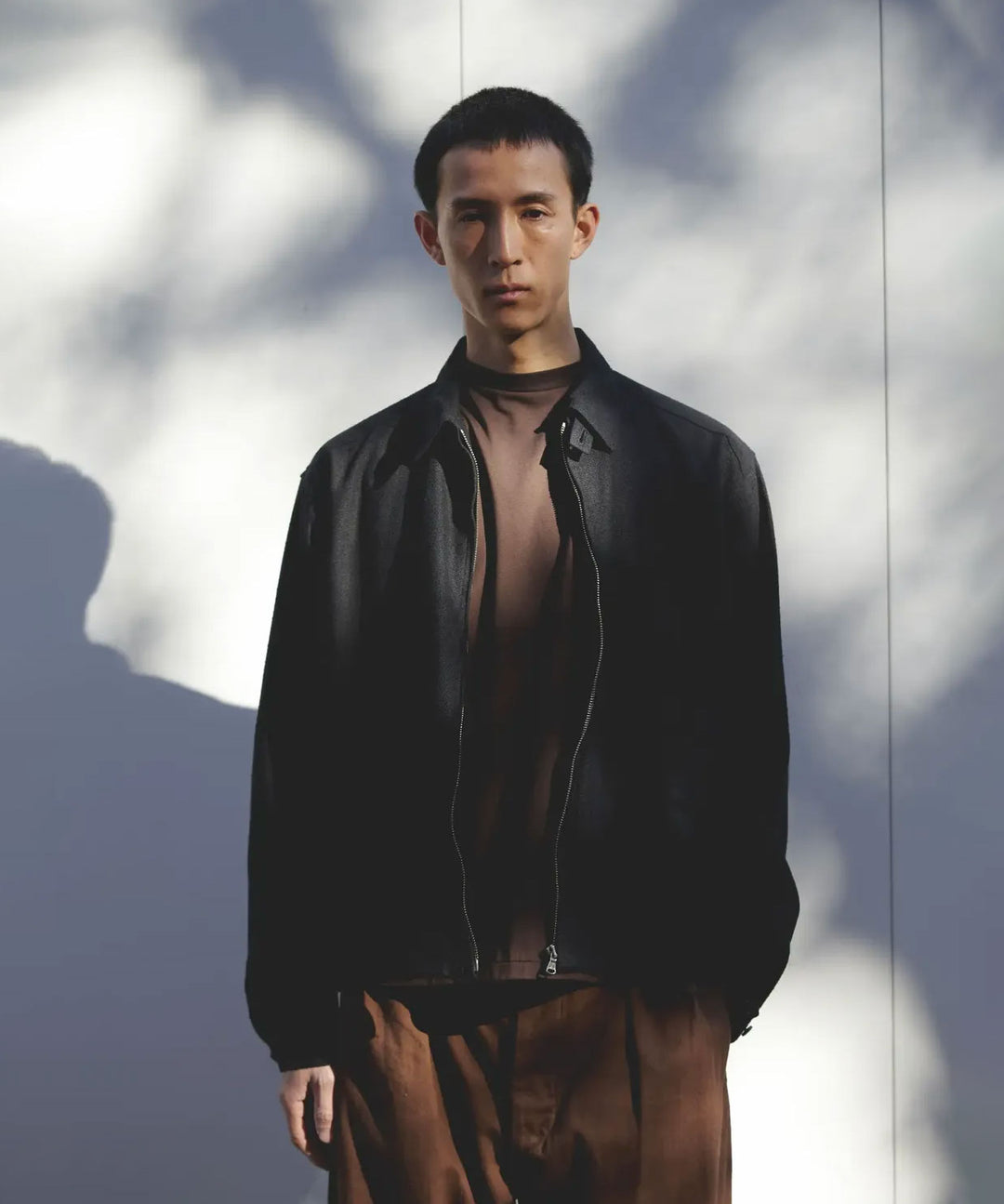 【INTÉRIM】SILK LINEN HYPER BIG SHORT DRIZZLER JACKET - BLACK