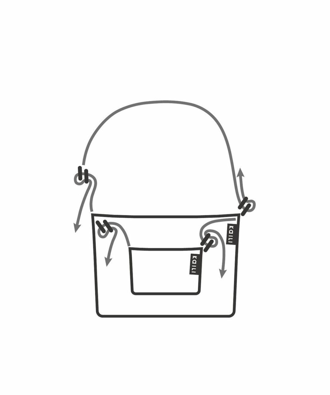 【KaILI】カイリのIREKO POUCH MESH MのGRAYの公式通販サイトsession福岡セレクトショップ
