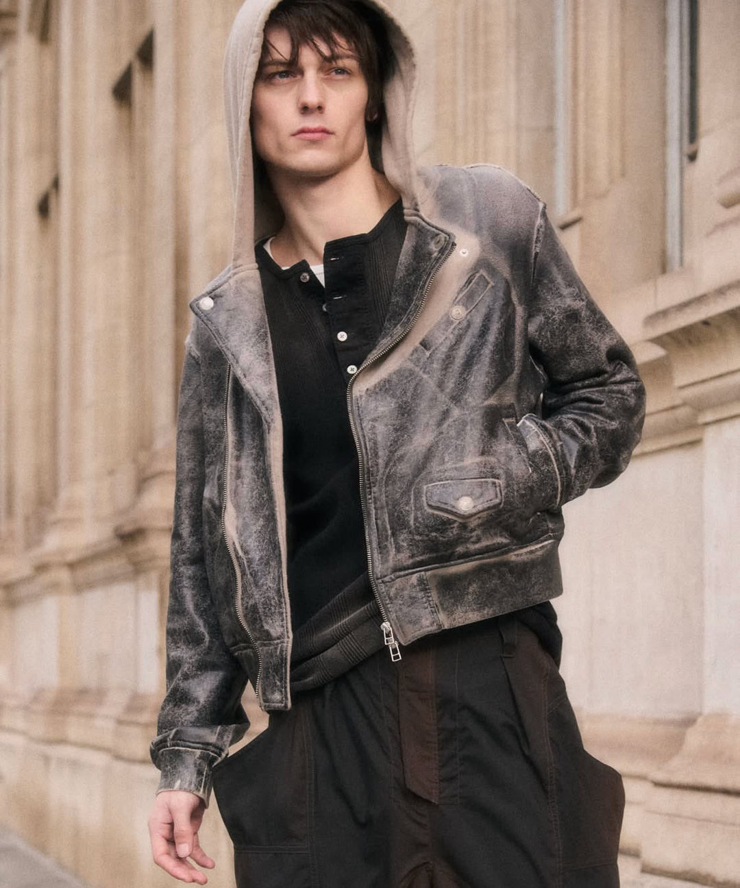 SUBLATIONS サブレーションズのCRACKING COATED RIDERS PARKAのSAND BEIGE BASE公式通販サイトsession福岡セレクトショップ