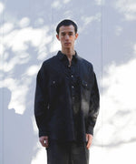 画像をギャラリービューアに読み込む, INTÉRIM インテリムのHIGH COUNT LINEN CLOTH HYPER BIG GATHER SHIRTのBLACK 公式通販サイトsession福岡セレクトショップ
