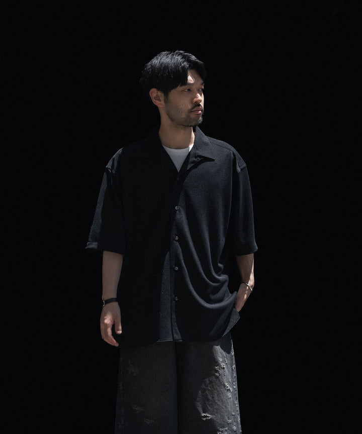 KANEMASA PHIL. カネマサフィルの36G CUPRO ETHER SHIRTのBLACKの公式通販サイトsession福岡セレクトショップ