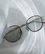 画像をギャラリービューアに読み込む, 【NOCHINO OPTICAL】KOUGETSU - #5 CHAMPAGNE GOLD &amp; AMBER× CLEAR to D.GREY(調光レンズ)
