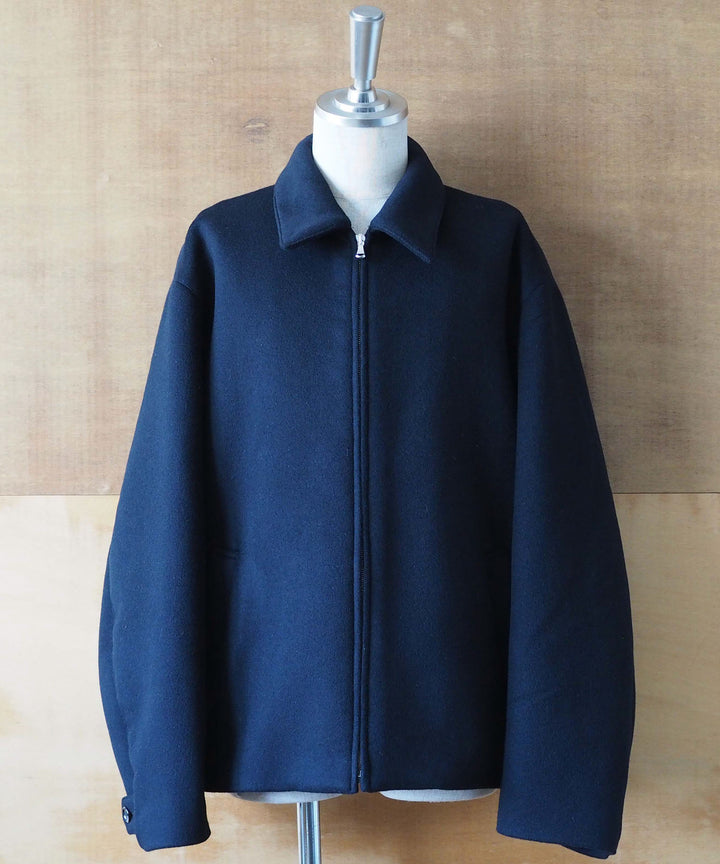 INTÉRIM(インテリム)の23AWコレクションLIMITED DOUBLE FACE CASHMERE HARRINGTON JACKETのBLACK
