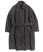 画像をギャラリービューアに読み込む, INTÉRIM(インテリム)のMELANGE DONEGAL HERRINGBONE HYPER BIG BELTED OVER COATのBLACKの公式通販サイトsession福岡セレクトショップ
