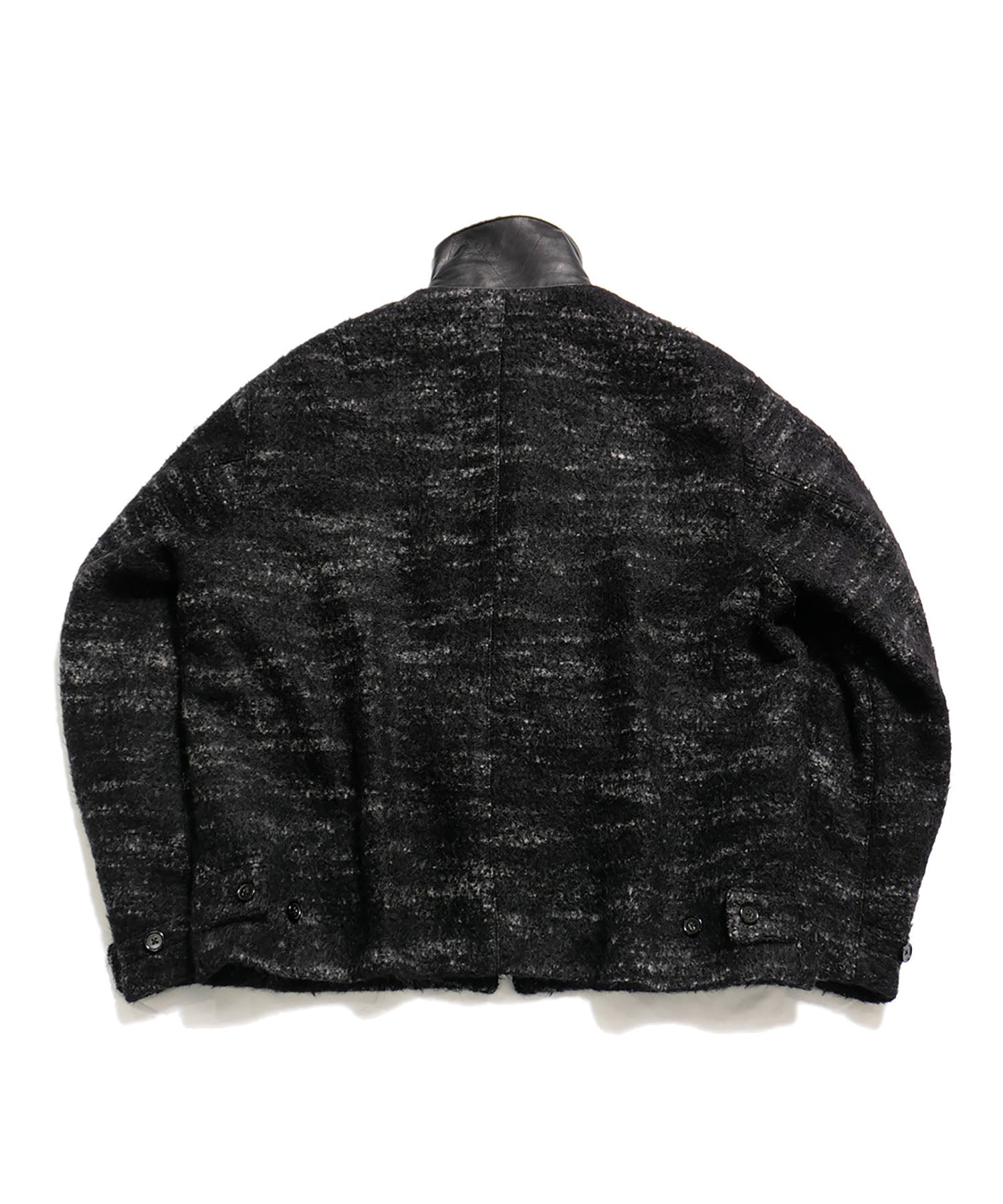 INTÉRIM(インテリム)のDOUBLE FACE HAIRY BABY LAMA WOOL SPORTS JACKET - RAW BLACKの公式通販サイトsession福岡セレクトショップ