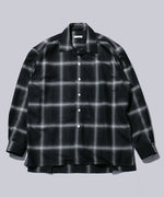 画像をギャラリービューアに読み込む, INTÉRIM(インテリム)のBIG OMBRAY WOOL CHECK 60s OPEN COLLAR SHIRT - MONO OMBRAYの公式通販サイトsession福岡セレクトショップ
