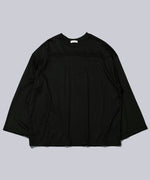 画像をギャラリービューアに読み込む, INTÉRIM(インテリム)のHYPER BIG EXTRA FINE MERINO WOOL JERSEY FOOTBALL L/S TEE - BLACKの公式通販サイトsession福岡セレクトショップ
