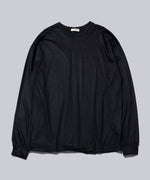 画像をギャラリービューアに読み込む, INTÉRIM(インテリム)のEXTRA FINE MERINO WOO JERSEYL L/S TEE - D.NAVYの公式通販サイトsession福岡セレクトショップ
